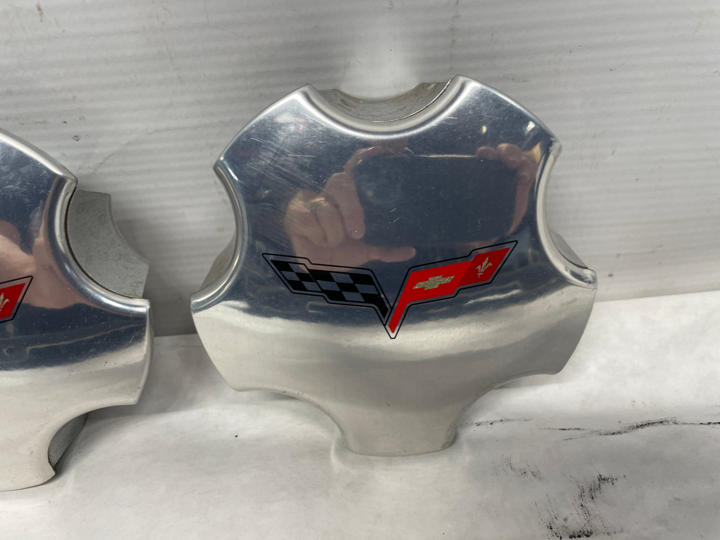 2005 Chevy C6 Corvette Factory OEM Wheels w/ Center Caps 19X8.5 19X10 - Day's Parts Yard