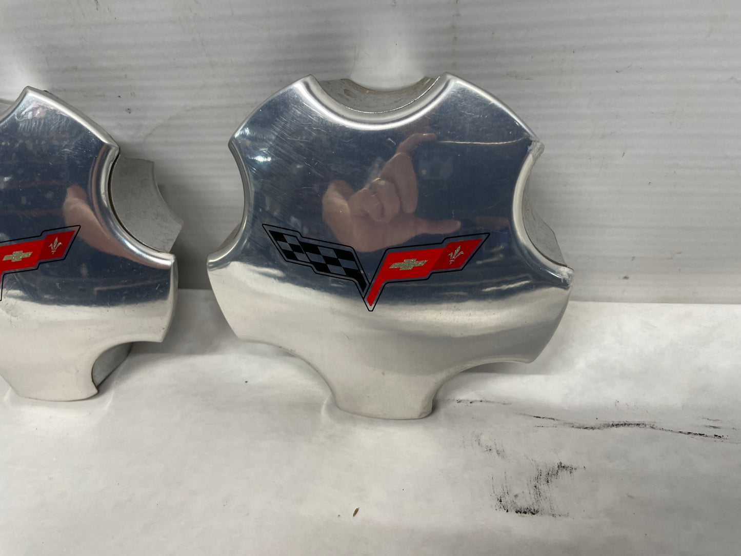 2005 Chevy C6 Corvette Factory OEM Wheels w/ Center Caps 19X8.5 19X10 - Day's Parts Yard