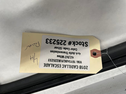 2018 Cadillac Escalade LH Driver Rear Door Window Glass Weatherstrip OEM - Day's Parts Yard
