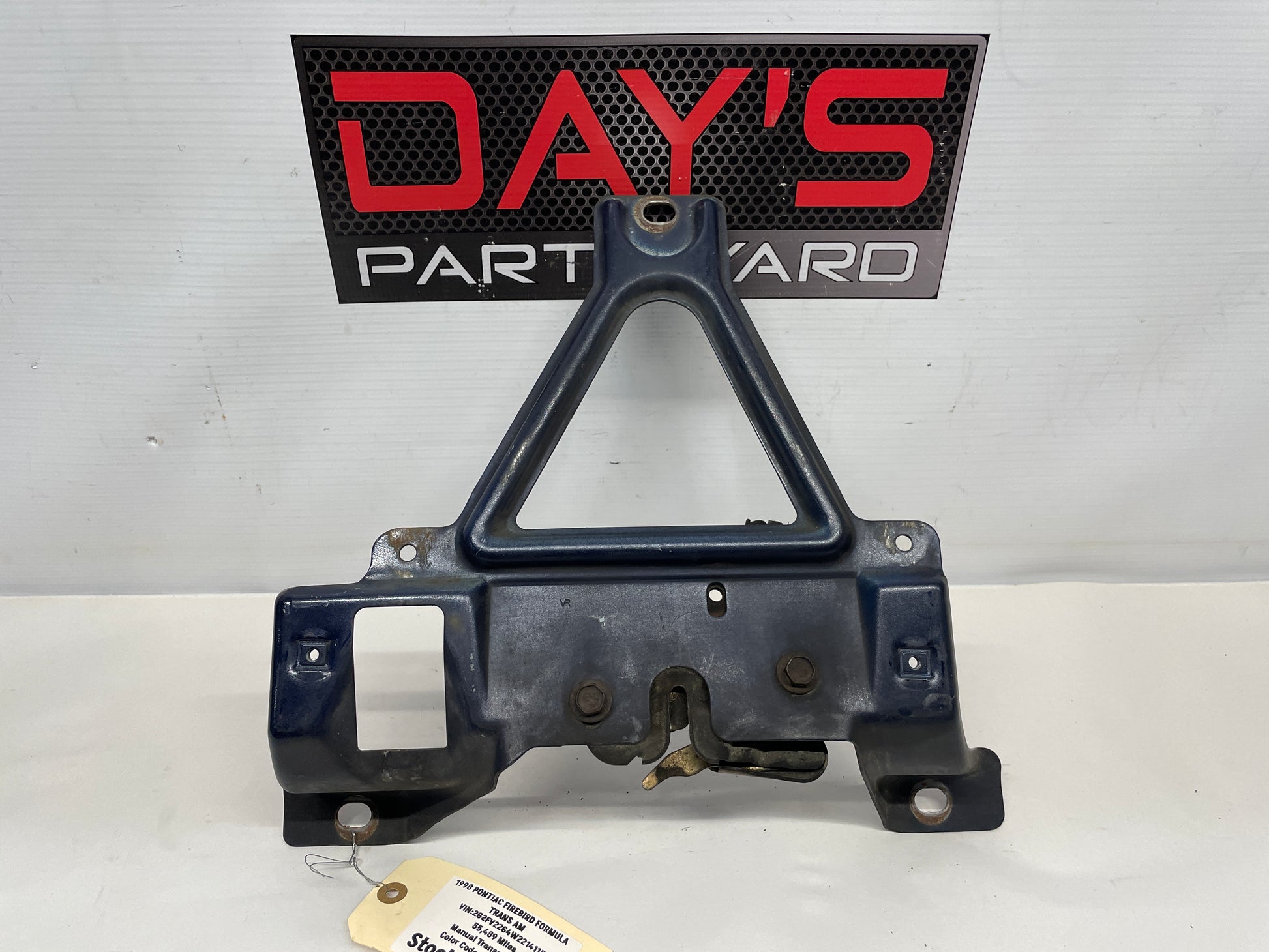 1998 Pontiac Firebird Formula Trans Am Hood Latch Bracket OEM - Day's Parts Yard