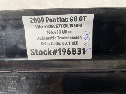 2009 Pontiac G8 GT LH Driver Front Door Sill Kick Panel / Scuff Plate OEM - Day's Parts Yard