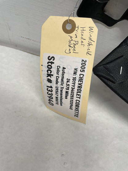 2005 Chevy C6 Corvette Convertible Front Windshield Interior Header Trim Cover Panel OEM - Day's Parts Yard