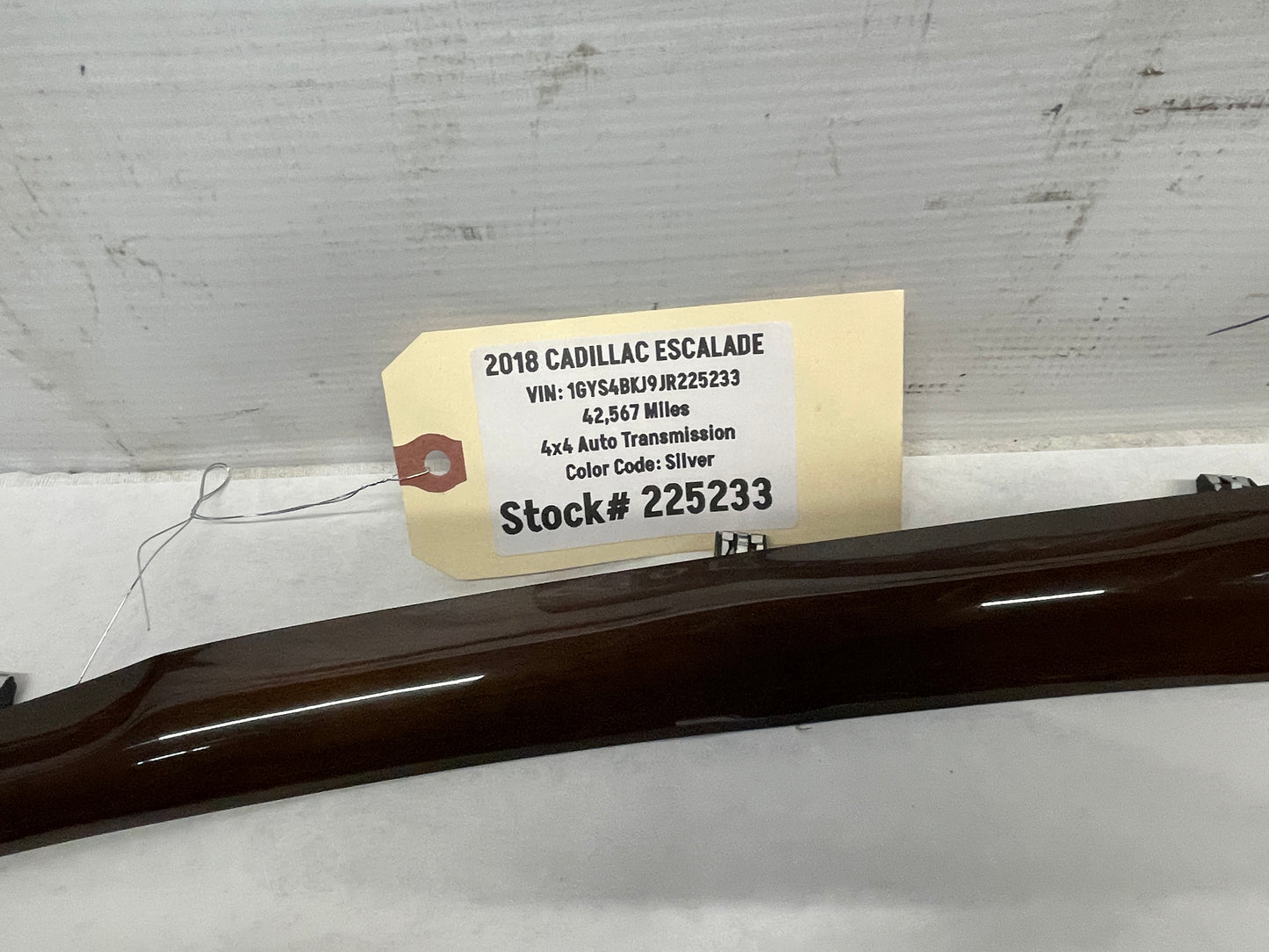 2018 Cadillac Escalade Dash Wood Grain Trim Panels Set OEM