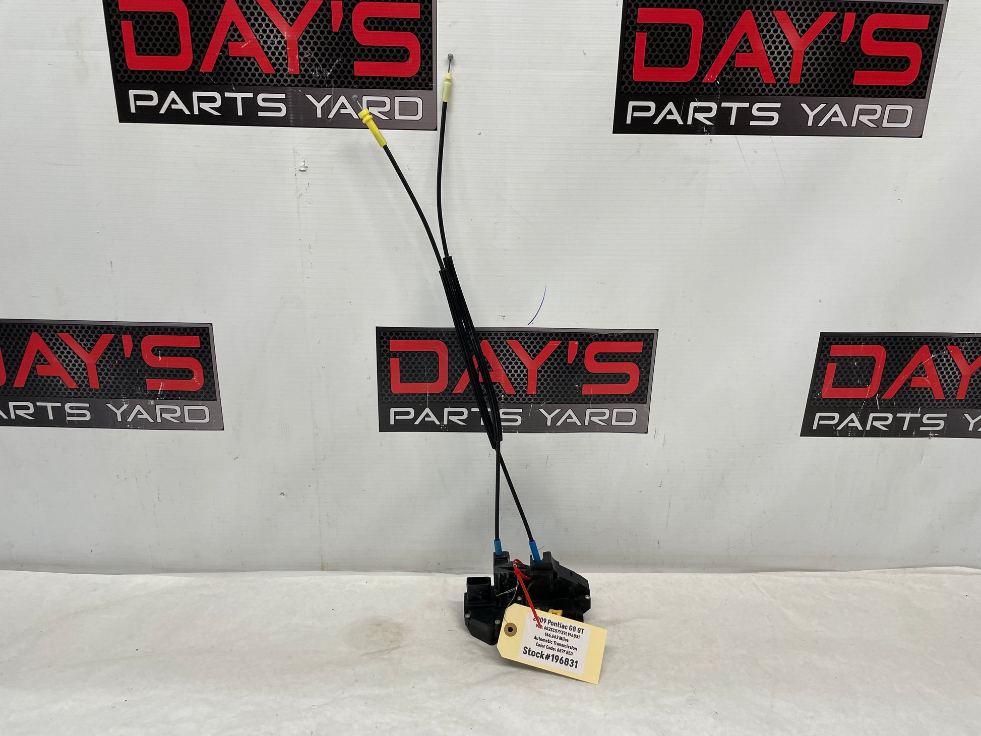 2009 Pontiac G8 GT RH Passenger Front Door Lock Actuator OEM - Day's Parts Yard