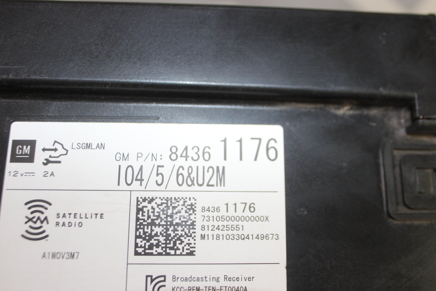 2018 GMC Sierra K2500 Denali Satellite Radio Receiver Module OEM