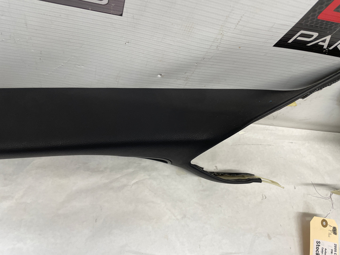 2005 Chevy C6 Corvette RH & LH Interior A Pillar Trim Panels Black OEM - Day's Parts Yard