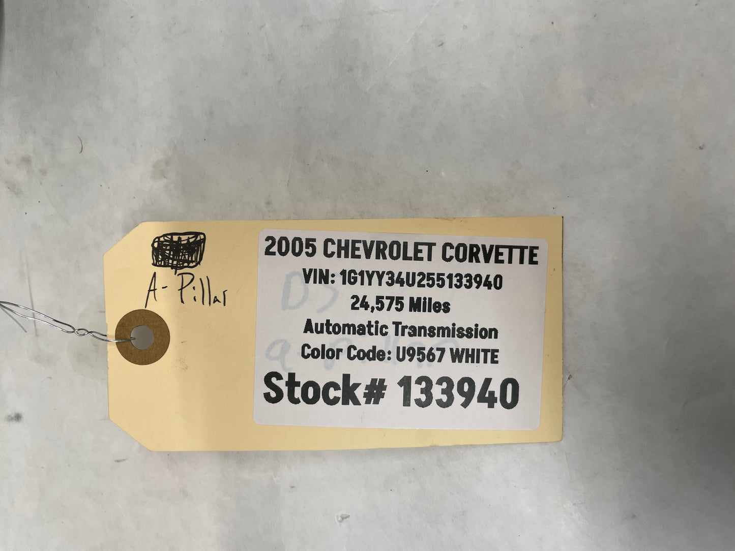 2005 Chevy C6 Corvette RH & LH Interior A Pillar Trim Panels Black OEM - Day's Parts Yard
