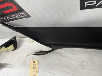 2005 Chevy C6 Corvette RH & LH Interior A Pillar Trim Panels Black OEM - Day's Parts Yard