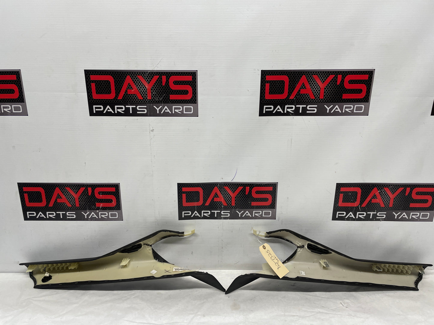 2005 Chevy C6 Corvette RH & LH Interior A Pillar Trim Panels Black OEM - Day's Parts Yard