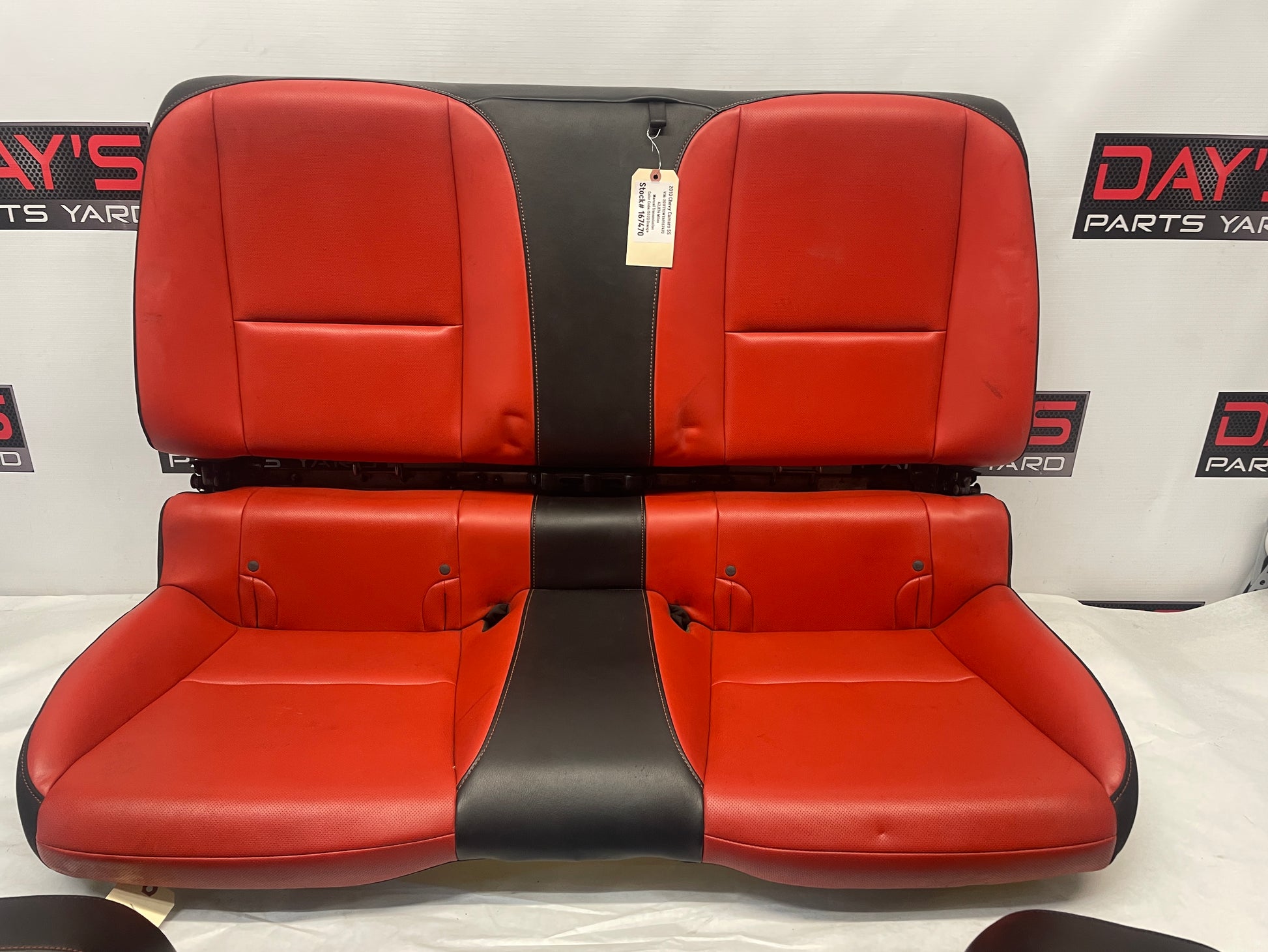 2010 Chevy Camaro SS Orange Seats Fronts and Rears OEM - Day's Parts Yard