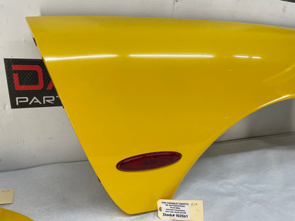 2004 Chevy C5 Corvette RH Passenger Rear Quarter Fender Yellow OEM - Day's Parts Yard