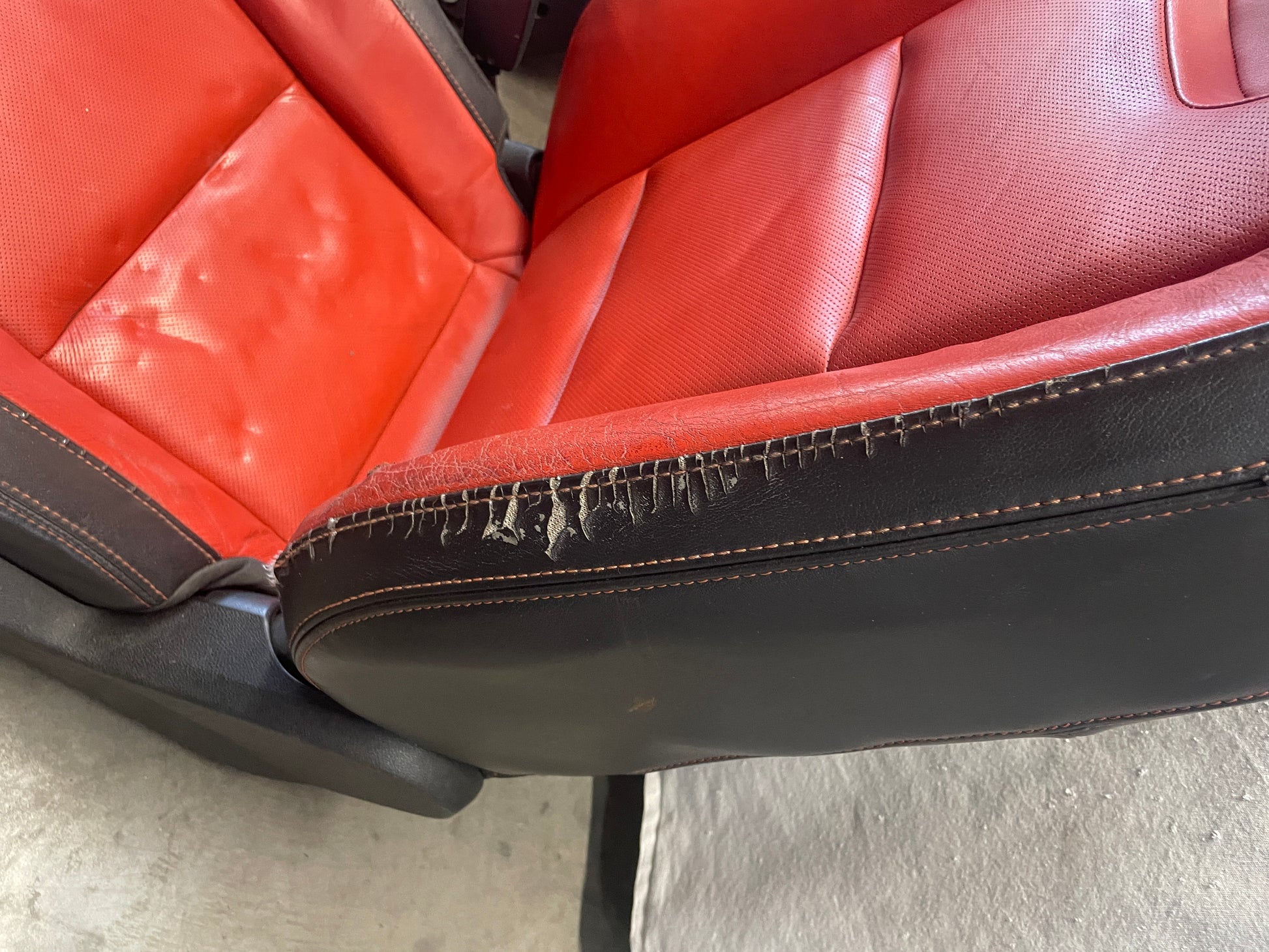 2010 Chevy Camaro SS Orange Seats Fronts and Rears OEM - Day's Parts Yard