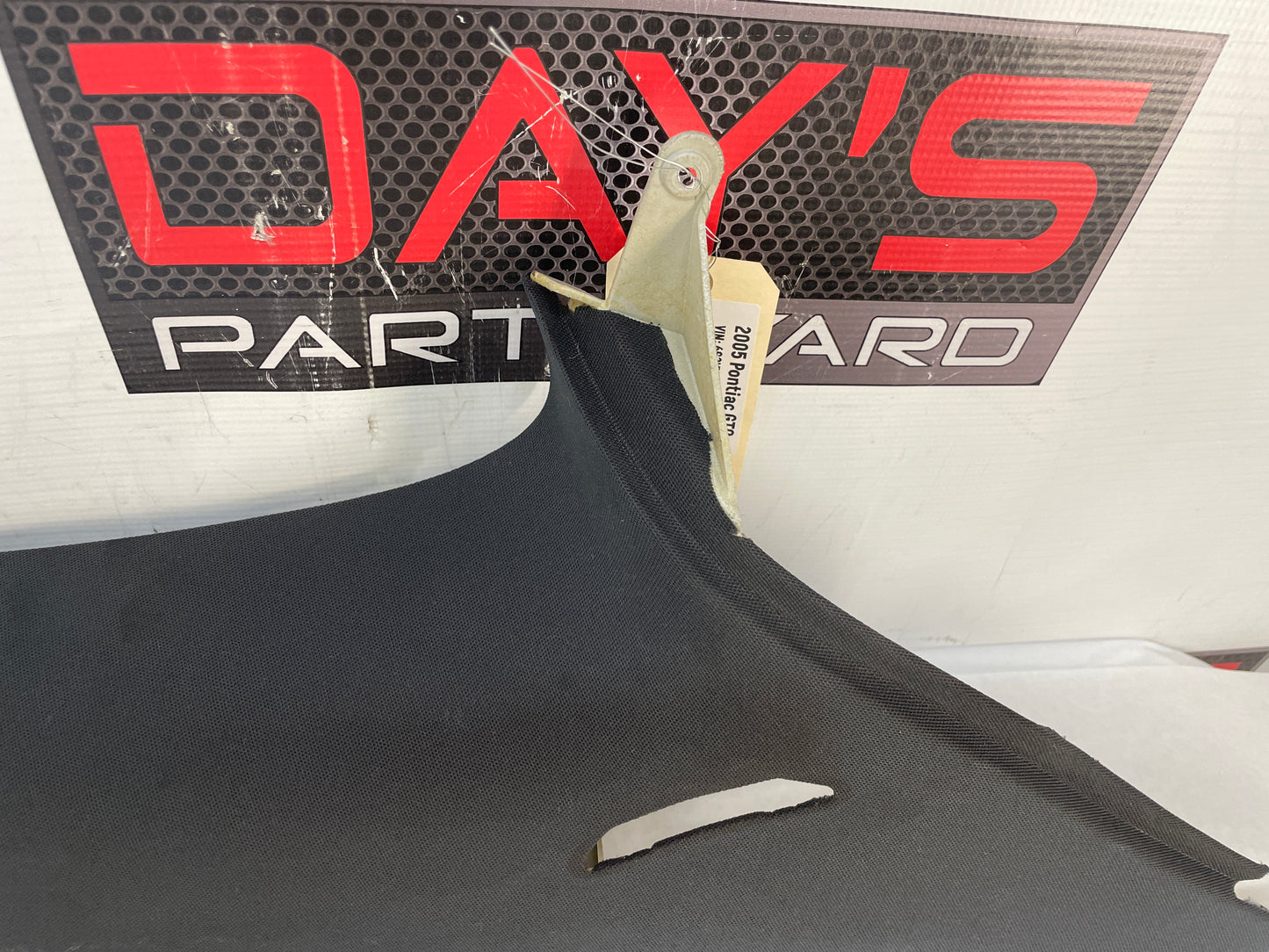 2005 Pontiac GTO LH Driver Rear Interior Quarter C Pillar Seat Belt Cover Trim Panel OEM - Day's Parts Yard