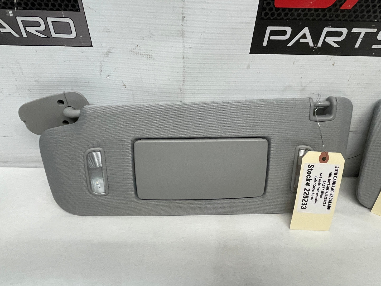 2018 Cadillac Escalade RH & LH Sunvisor Sun Visor OEM