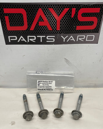 2009 Pontiac G8 GT Rear Cradle Sub Frame Bolt Hardware Set 4 OEM