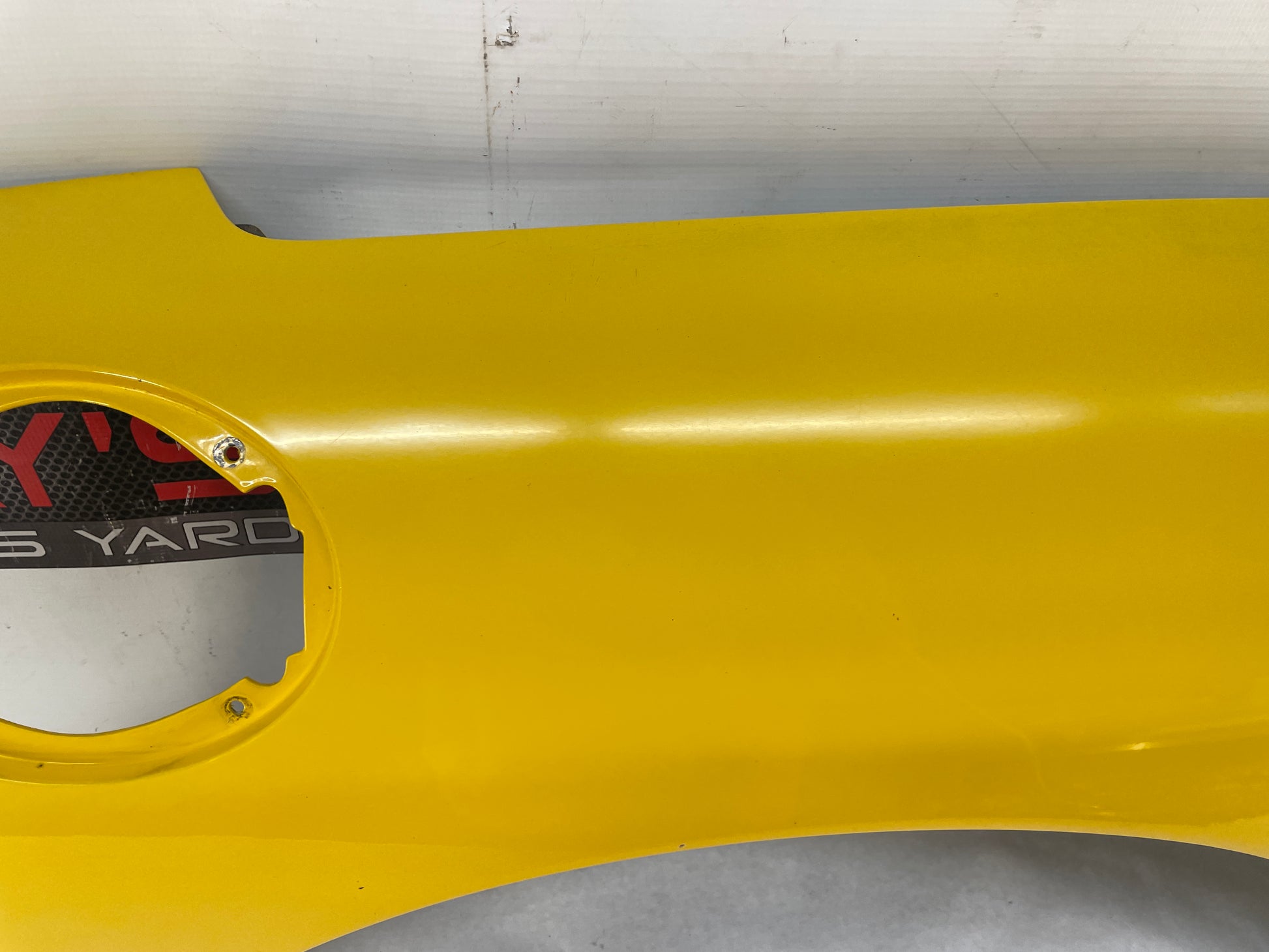 2004 Chevy C5 Corvette LH Driver Rear Quarter Fender Panel Yellow OEM - Day's Parts Yard