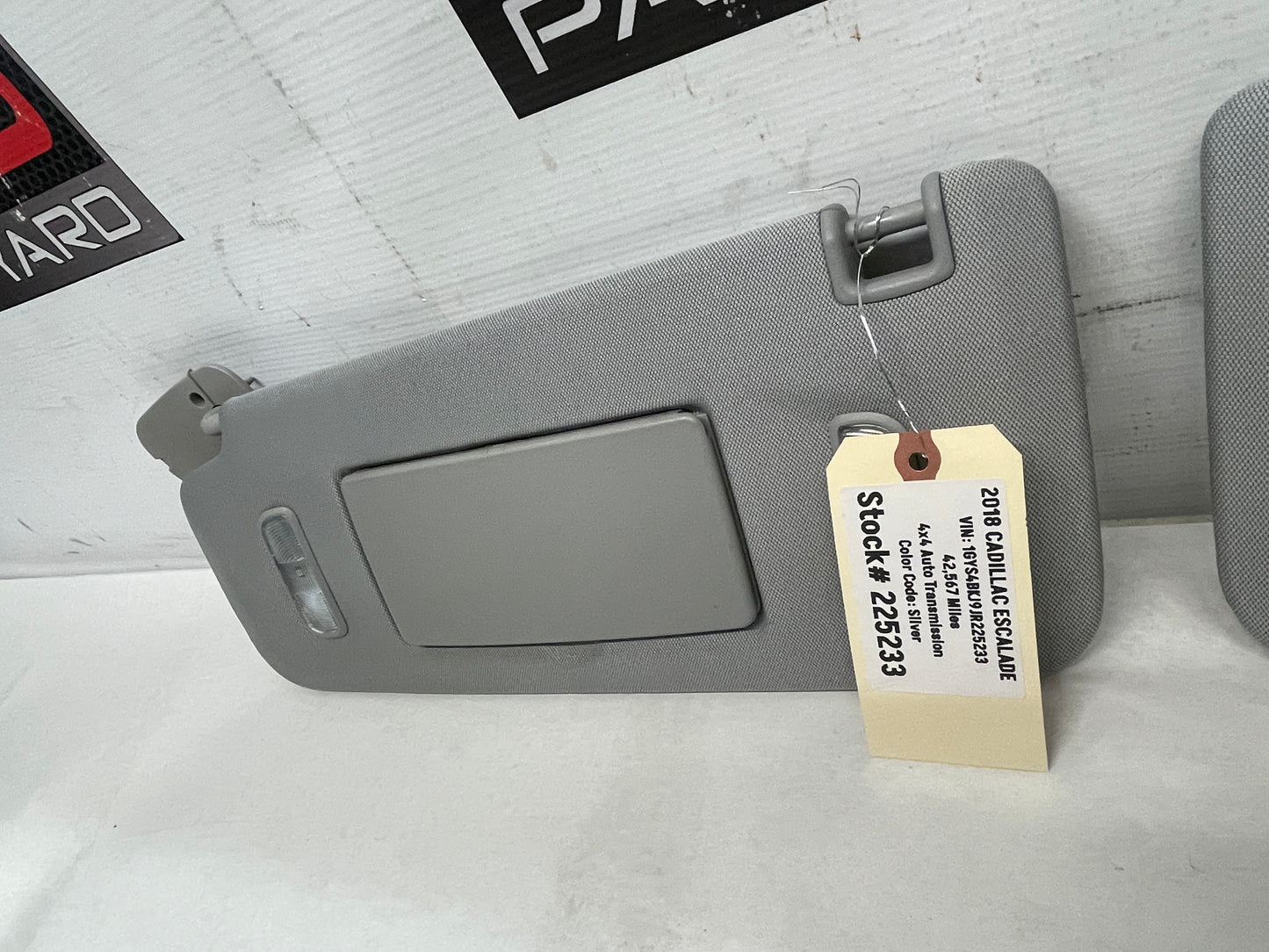 2018 Cadillac Escalade RH & LH Sunvisor Sun Visor OEM