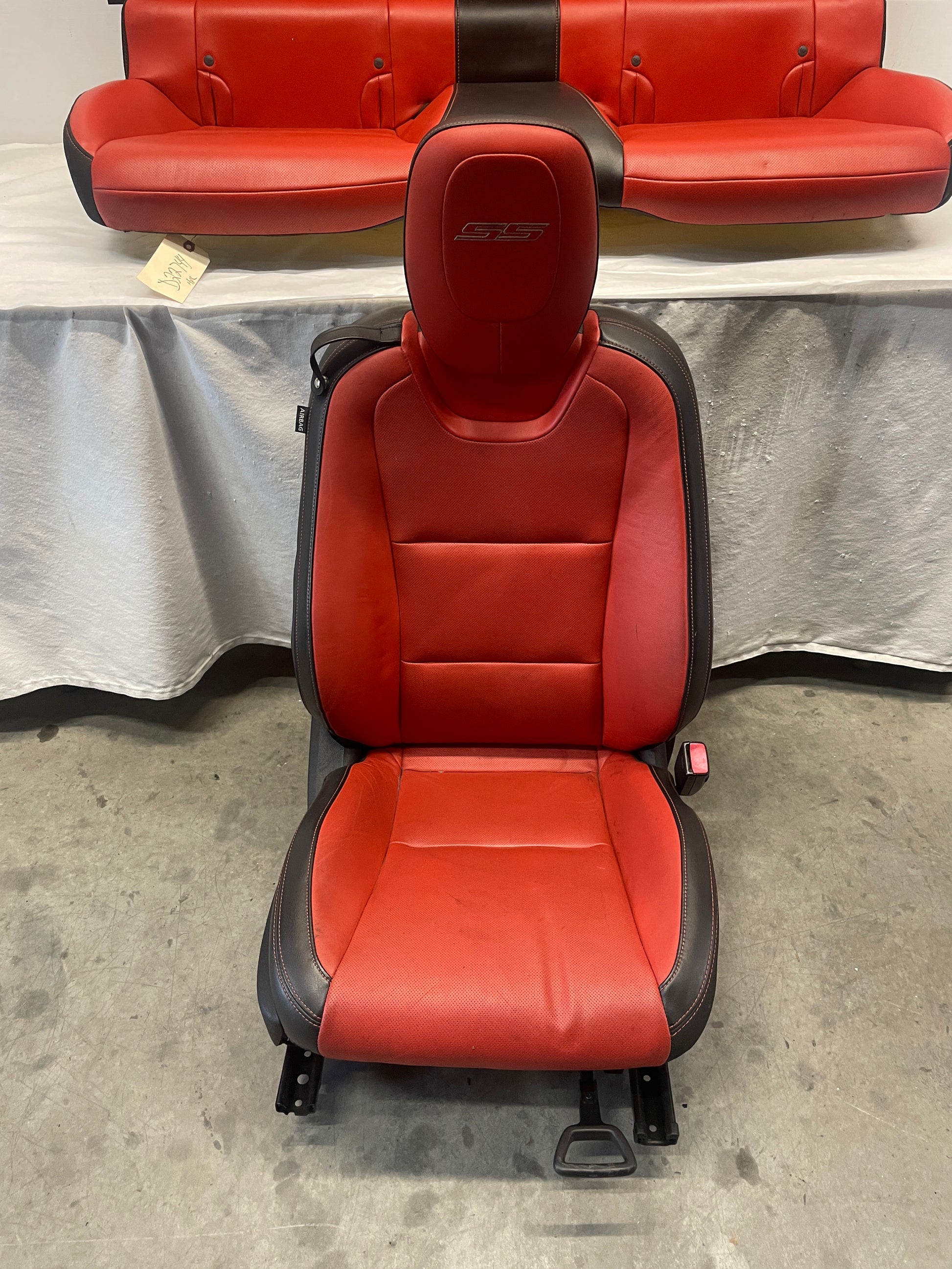 2010 Chevy Camaro SS Orange Seats Fronts and Rears OEM - Day's Parts Yard