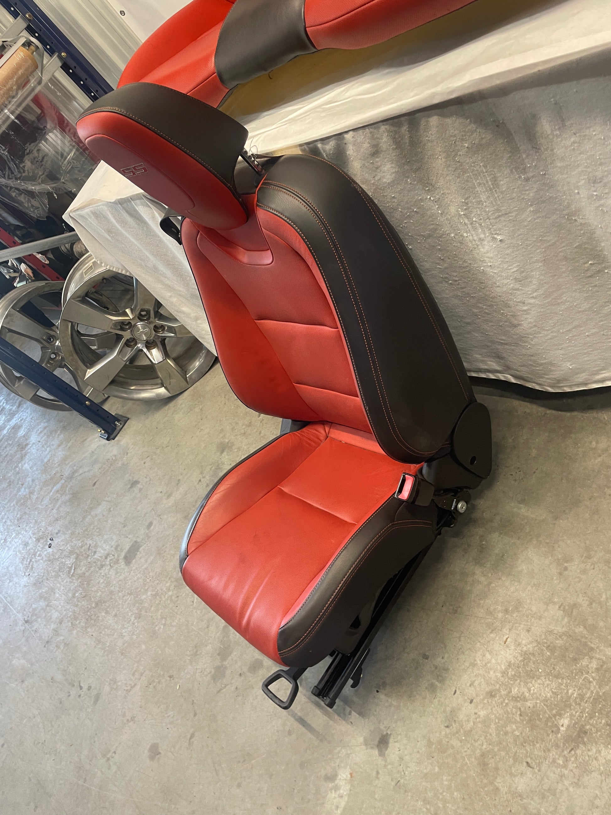 2010 Chevy Camaro SS Orange Seats Fronts and Rears OEM - Day's Parts Yard