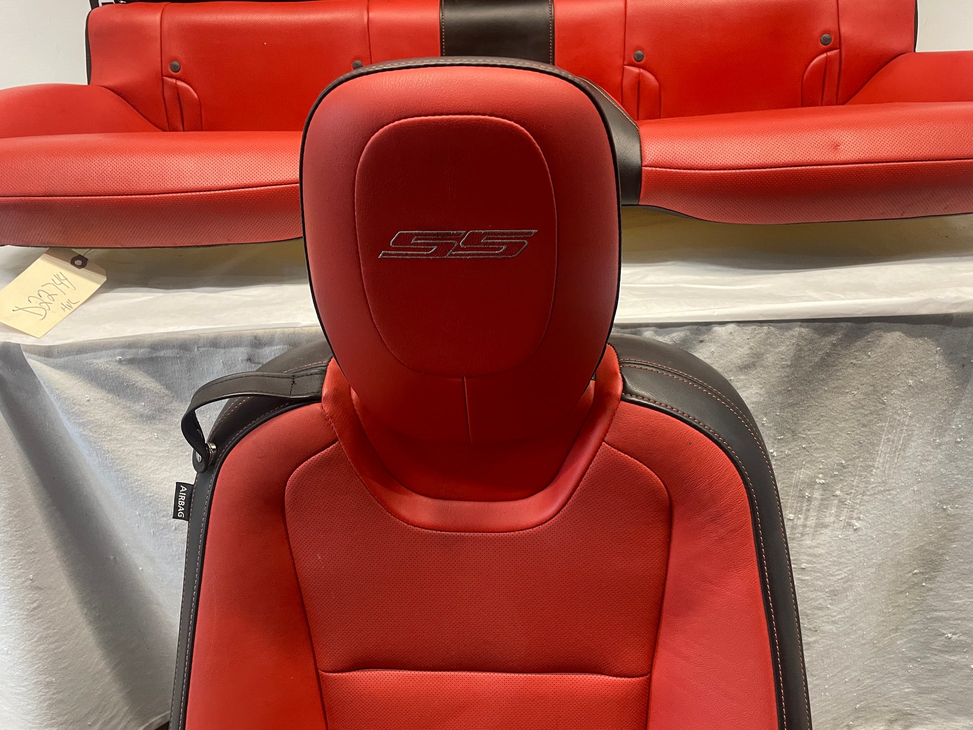 2010 Chevy Camaro SS Orange Seats Fronts and Rears OEM - Day's Parts Yard