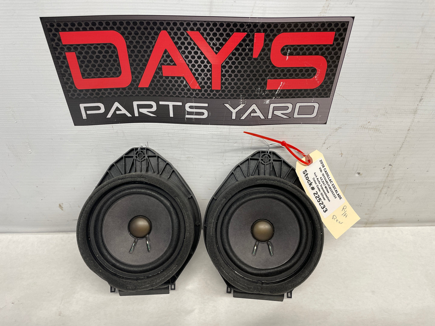 2018 Cadillac Escalade RH & LH Rear Door Bose Speakers OEM
