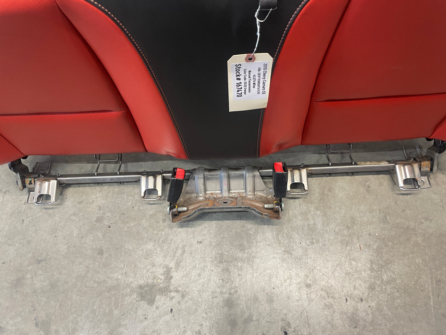 2010 Chevy Camaro SS Orange Seats Fronts and Rears OEM - Day's Parts Yard