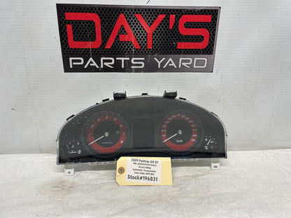2009 Pontiac G8 GT Gauge Cluster Speedometer OEM - Day's Parts Yard