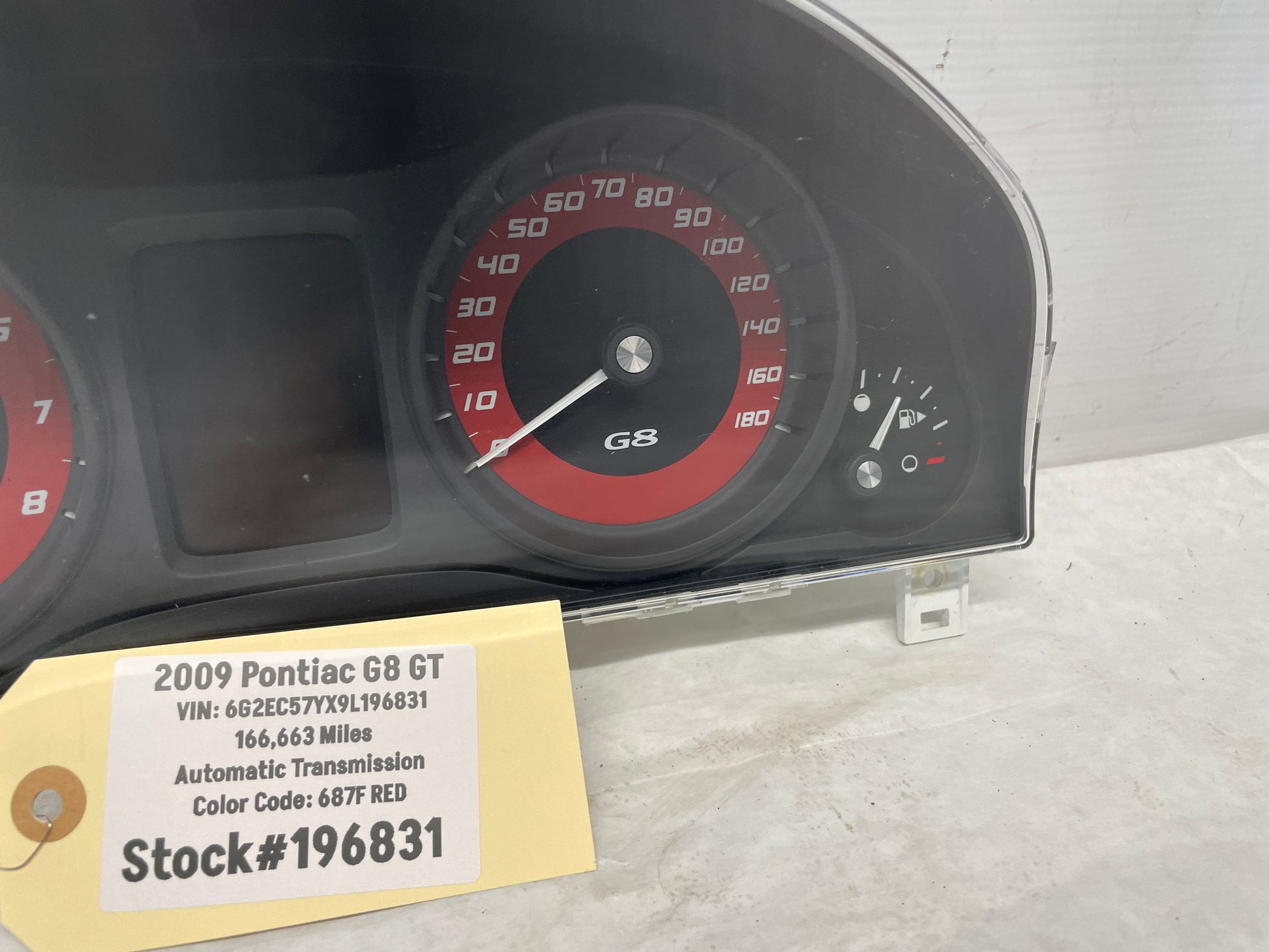 2009 Pontiac G8 GT Gauge Cluster Speedometer OEM - Day's Parts Yard