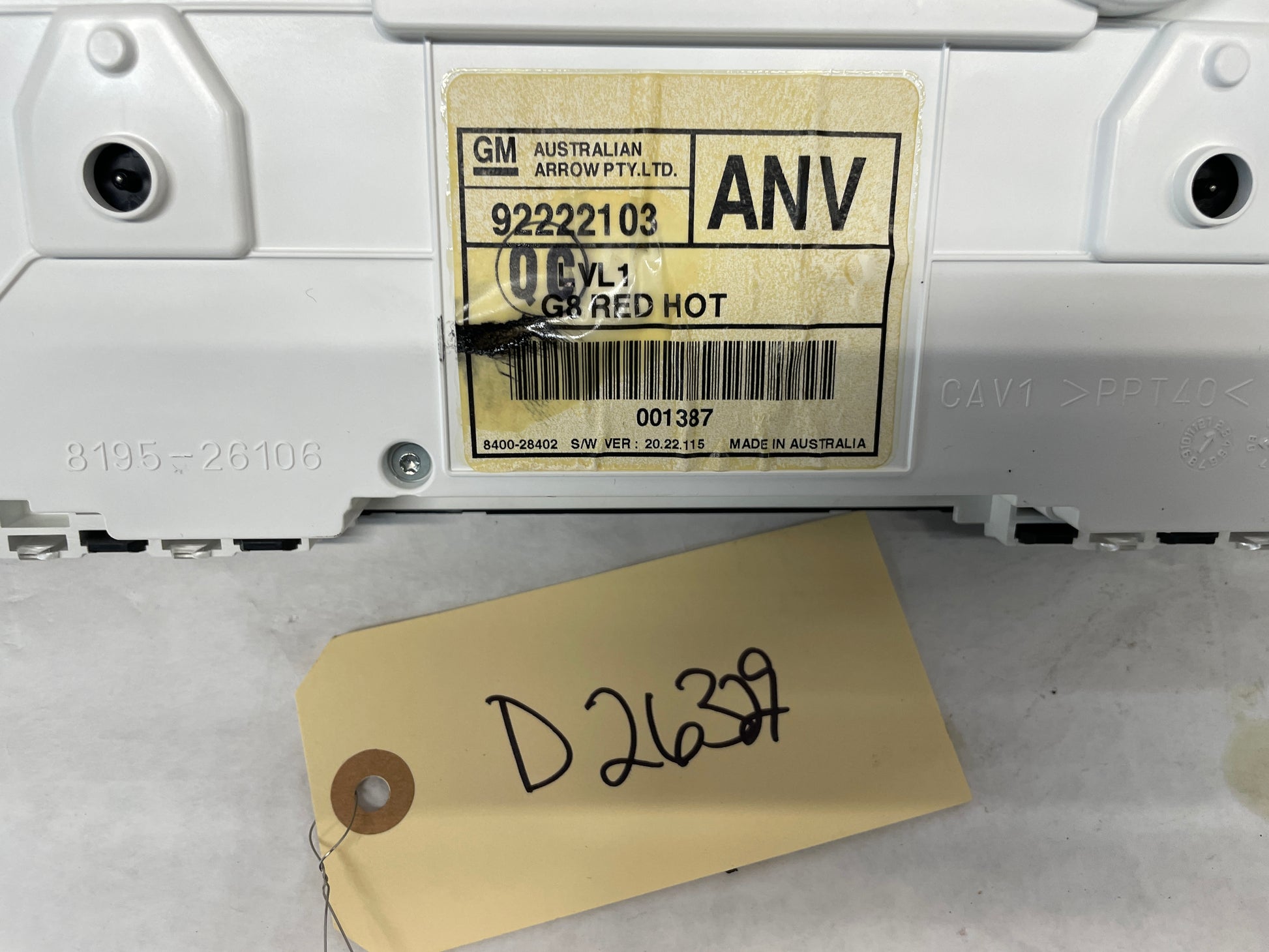 2009 Pontiac G8 GT Gauge Cluster Speedometer OEM - Day's Parts Yard
