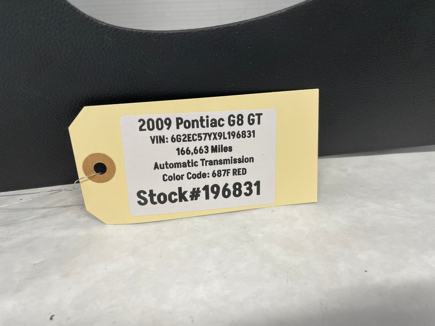 2009 Pontiac G8 GT LH Driver Lower Dash Knee Bolster Column Cover Trim Panel OEM - Day's Parts Yard