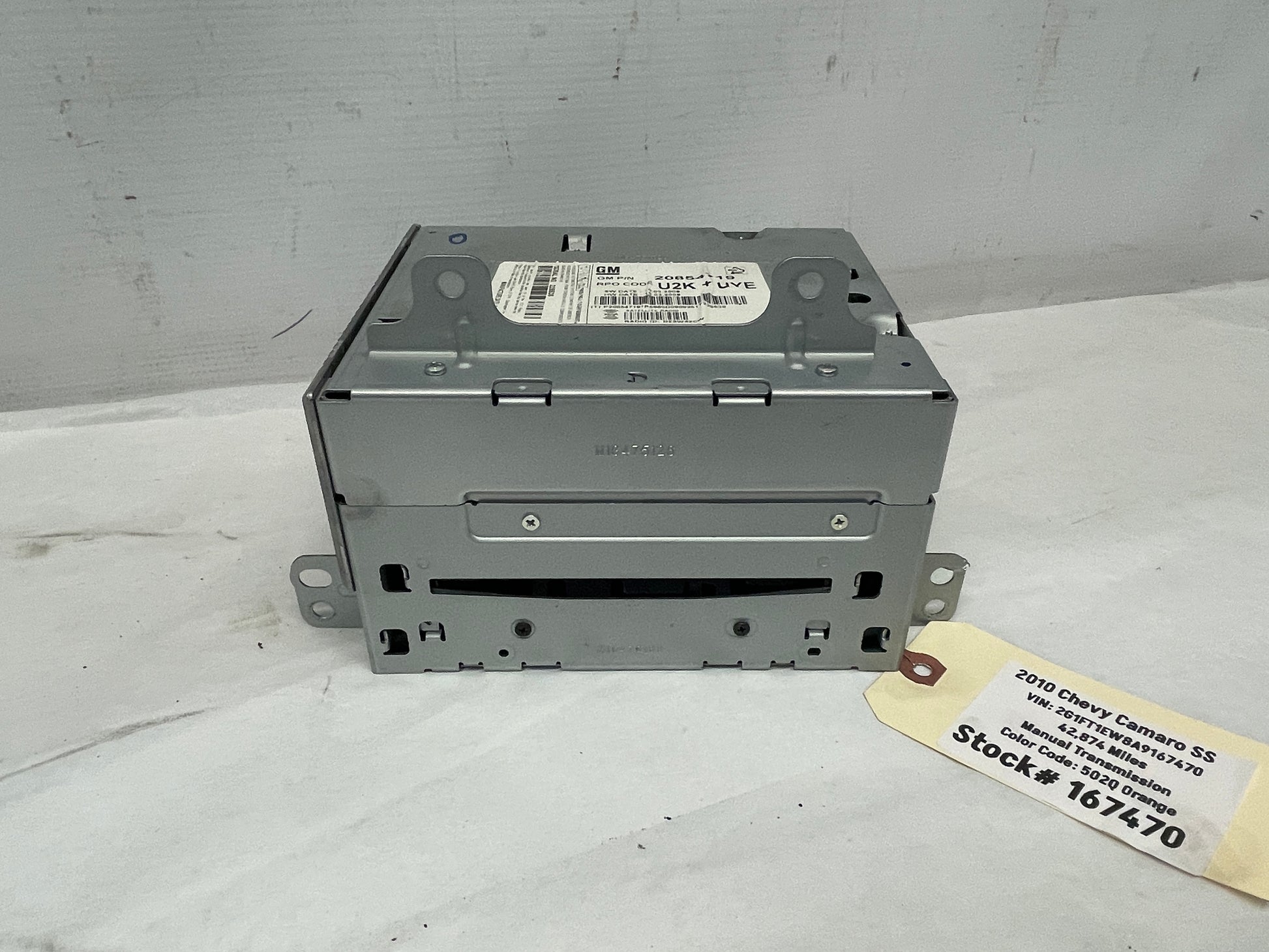 2010 Chevy Camaro SS Radio Stereo HVAC Control Unit Display w/ Receiver OEM - Day's Parts Yard