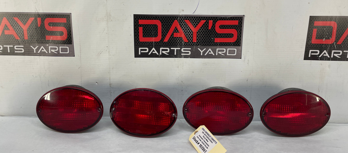 2004 Chevy C5 Corvette RH & LH Inner & Outer Taillight Tail Light Lamp Set OEM - Day's Parts Yard