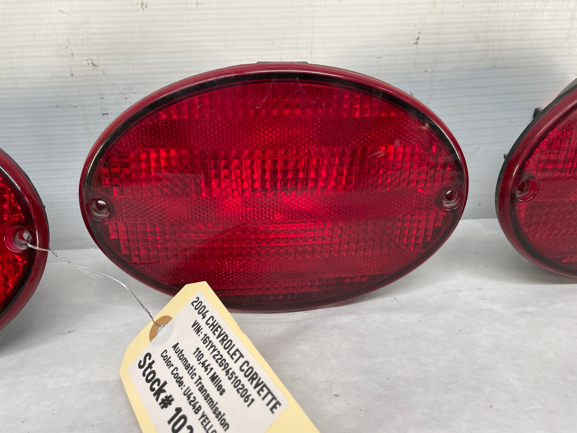 2004 Chevy C5 Corvette RH & LH Inner & Outer Taillight Tail Light Lamp Set OEM - Day's Parts Yard