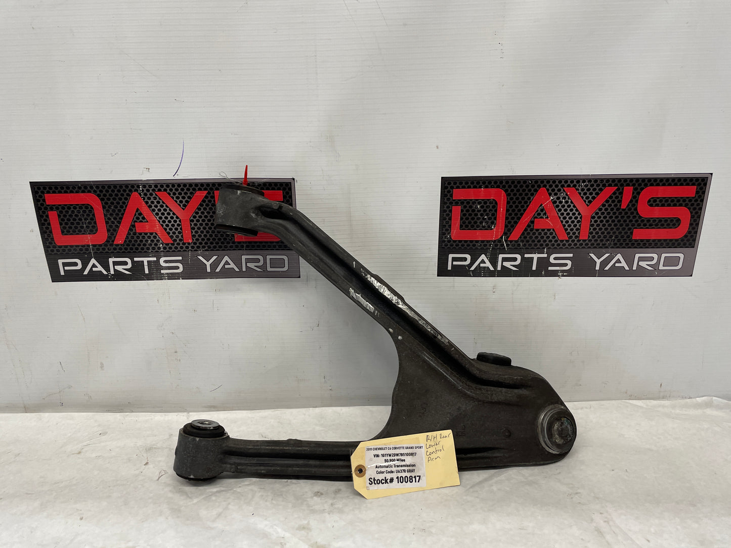 2011 Chevy C6 Corvette Grand Sport RH Passenger Rear Lower Control Arm OEM - Day's Parts Yard