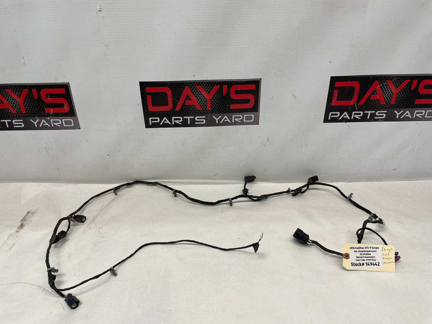2016 Cadillac ATS-V Coupe Front Bumper Wire Wiring Harness OEM