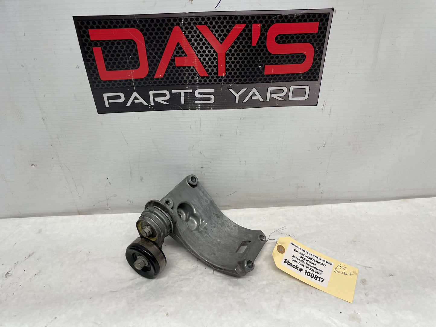 2011 Chevy C6 Corvette Grand Sport A/C Air Conditioner Compressor Bracket OEM - Day's Parts Yard