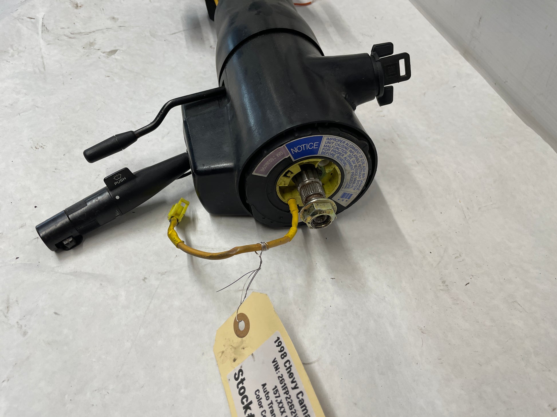 1998 Chevy Camaro Z28 Steering Column w/ Key OEM - Day's Parts Yard