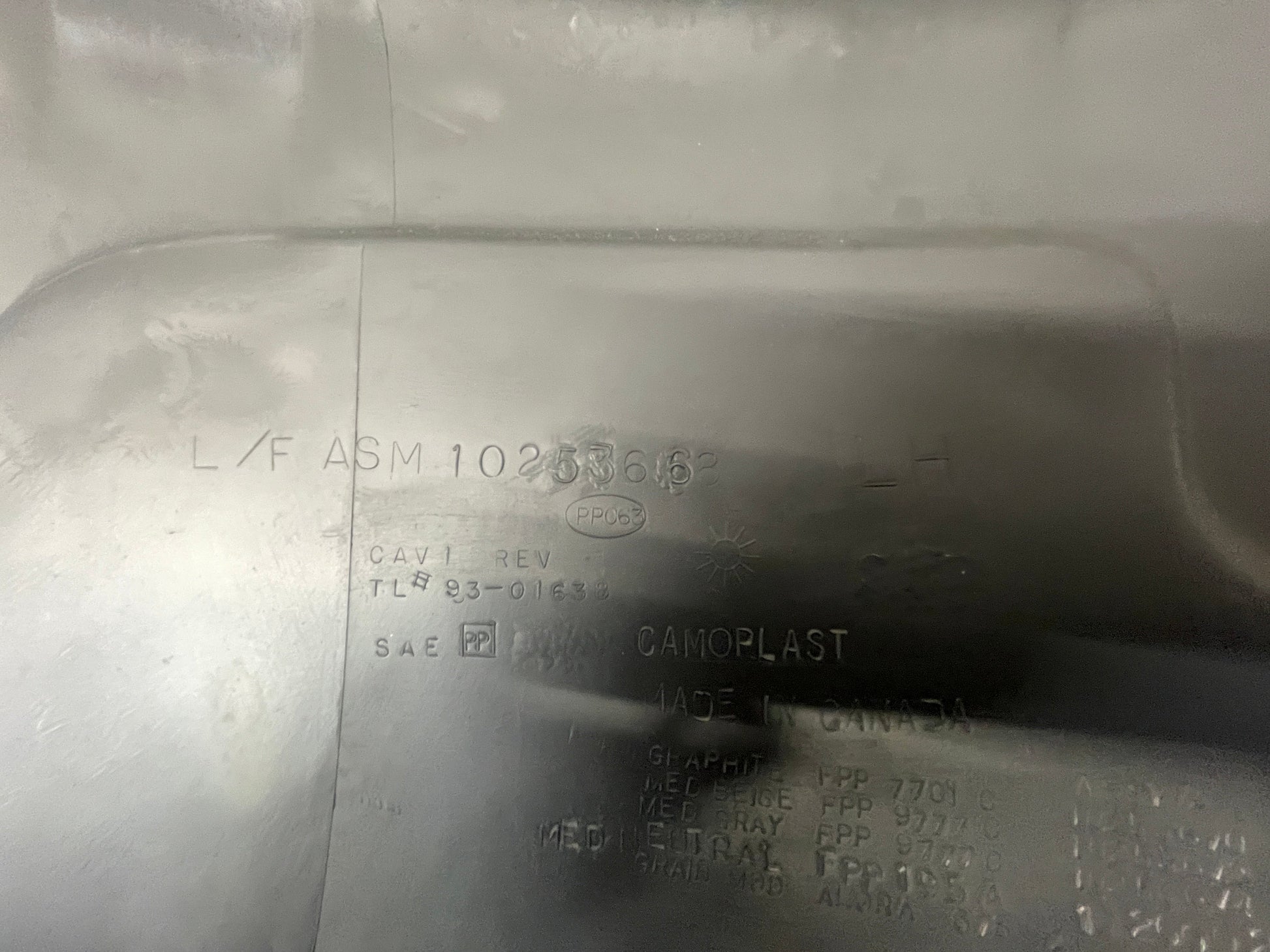 1998 Pontiac Firebird Formula Trans Am Rear Driver  Quarter Sail Panel OEM - Day's Parts Yard