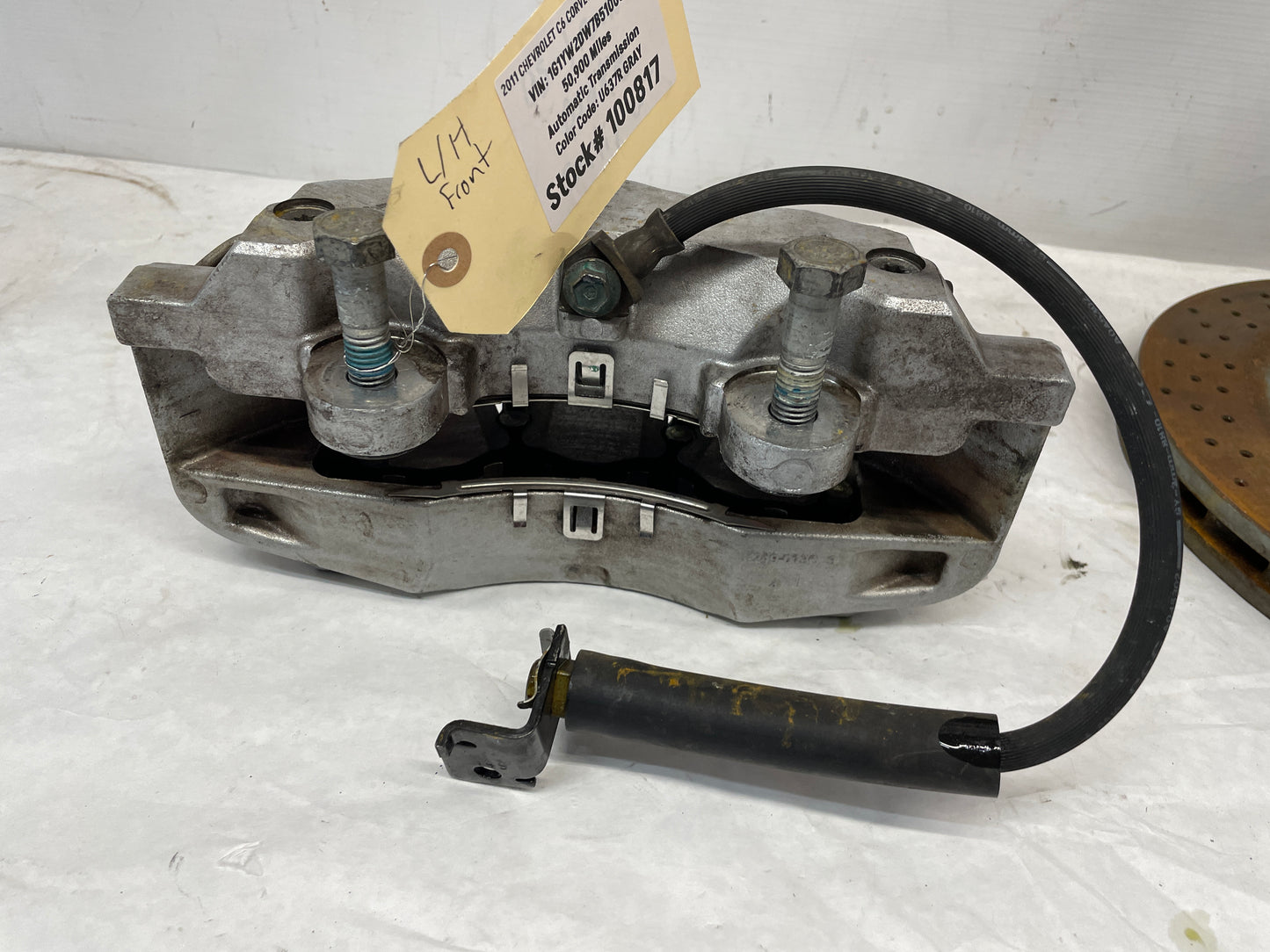2011 Chevy C6 Corvette Grand Sport LH Driver Front PBR Brake Caliper OEM - Day's Parts Yard