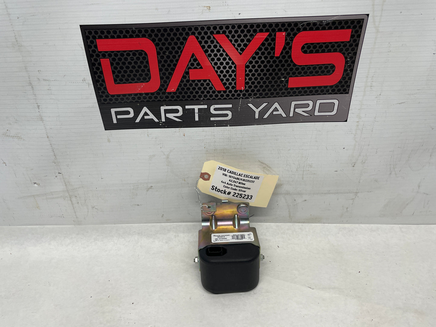 2018 Cadillac Escalade Theft Deterrent Alarm Module Bracket OEM