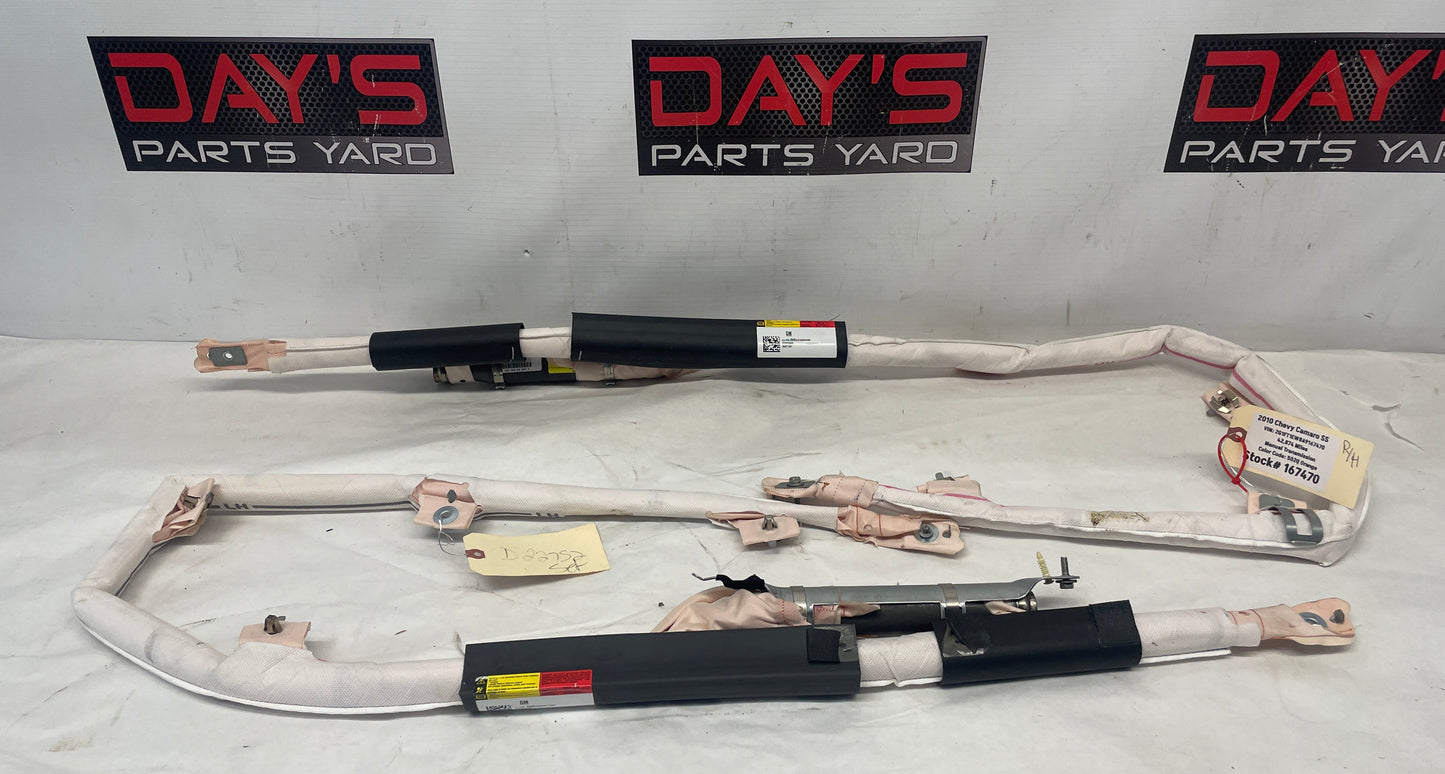 2010 Chevy Camaro SS RH & LH Roof Side Rail Curtain Airbags Air Bags OEM - Day's Parts Yard