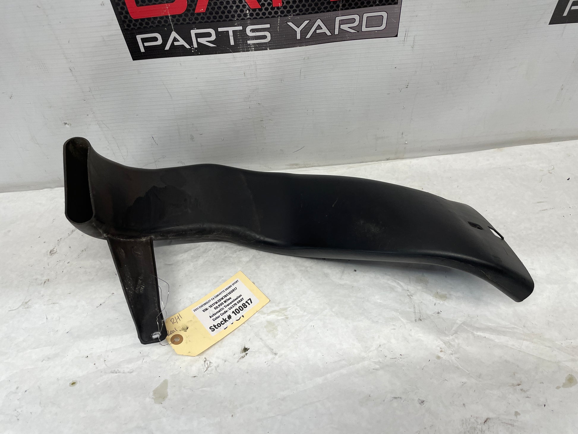 2011 Chevy C6 Corvette Grand Sport LH Driver Front Brake Cooling Duct OEM - Day's Parts Yard
