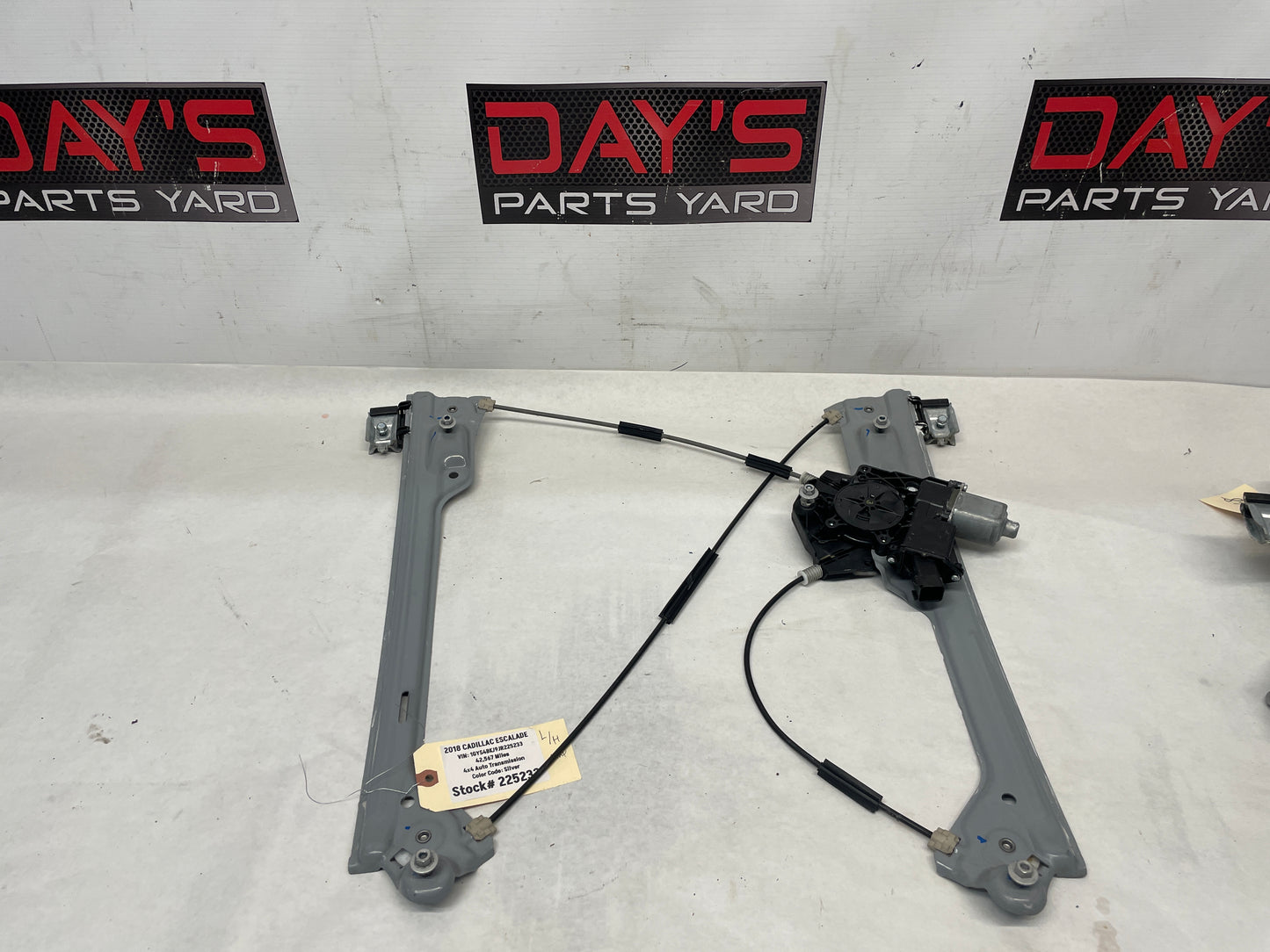 2018 Cadillac Escalade LH Driver Front Window Regulator w/ Motor OEM
