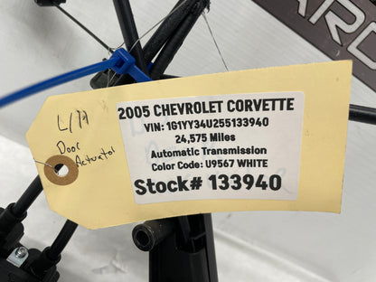 2005 Chevy C6 Corvette LH Driver Door Lock Latch Actuator Assembly OEM - Day's Parts Yard