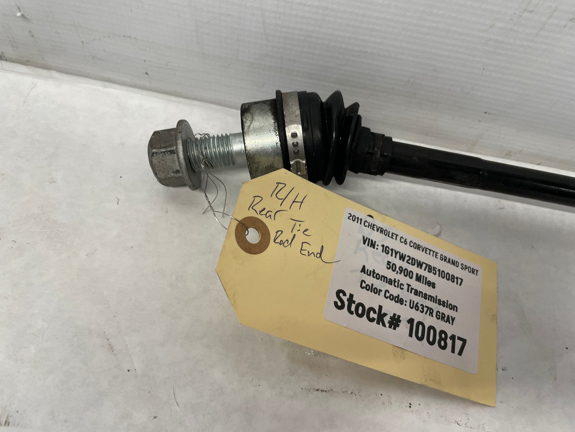 2011 Chevy C6 Corvette Grand Sport RH Passenger Rear Tie Rod End OEM - Day's Parts Yard