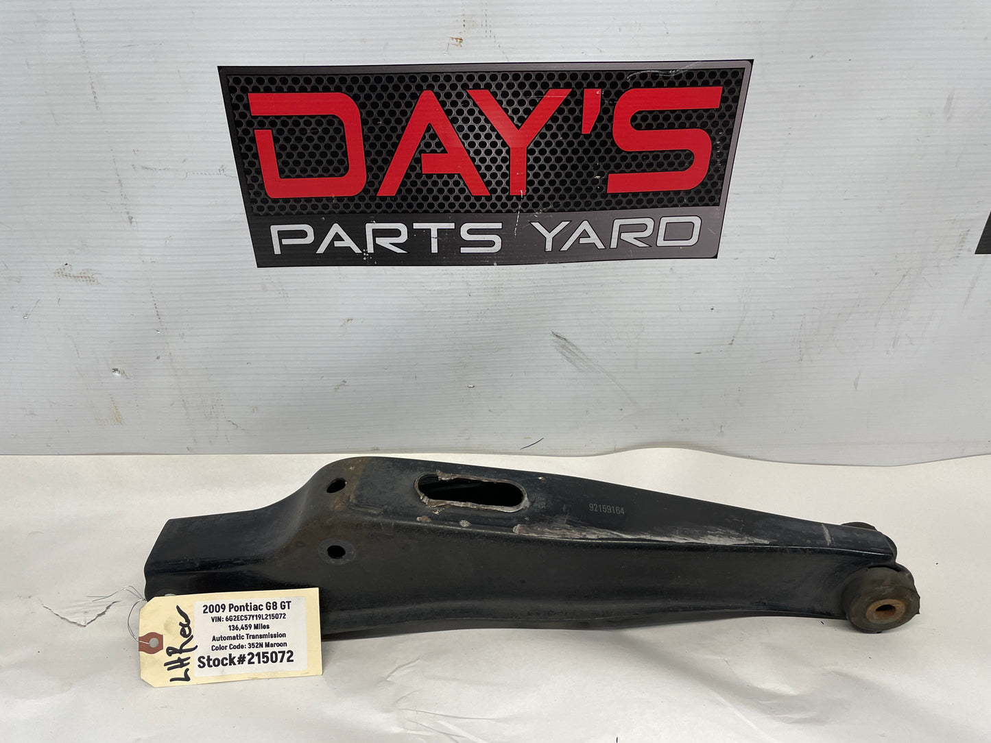 2009 Pontiac G8 GT RH Passenger Rear Lower Control Arm OEM - Day's Parts Yard