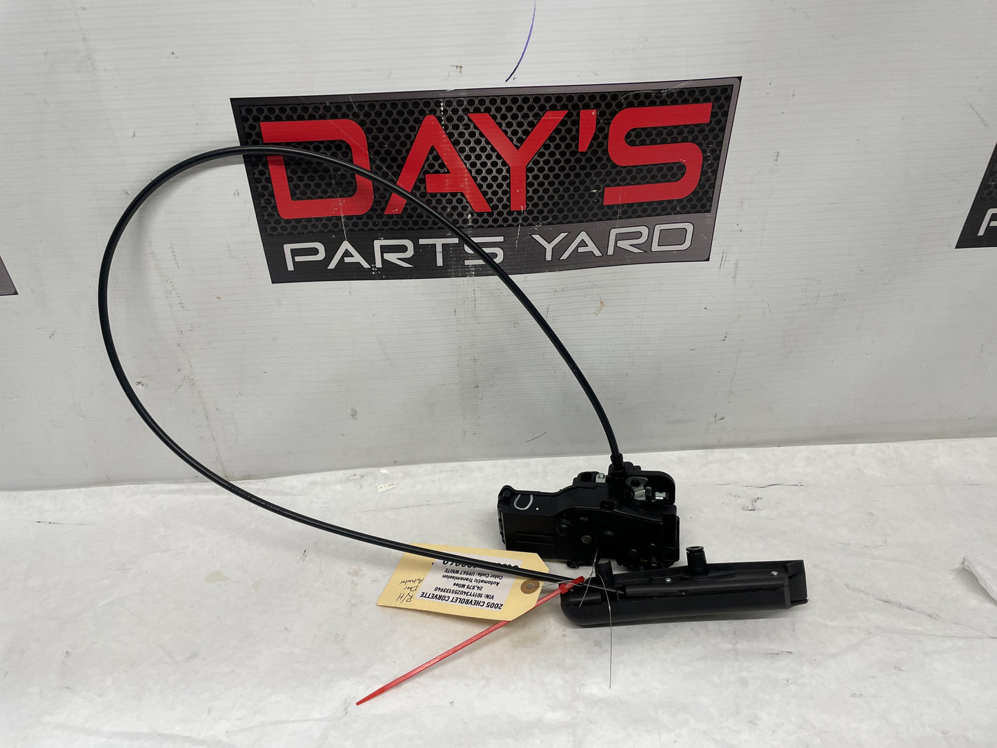 2005 Chevy C6 Corvette RH Passenger Door Lock Latch Actuator Assembly OEM - Day's Parts Yard