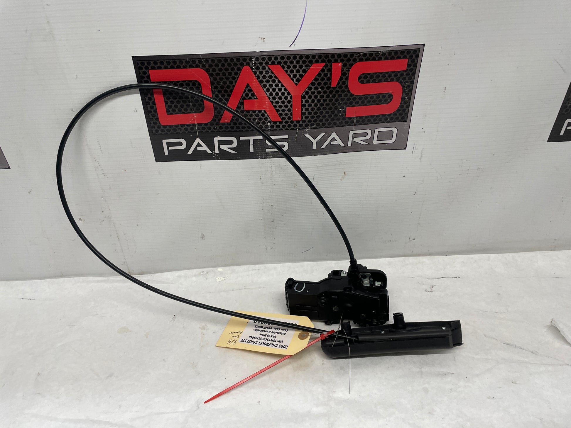 2005 Chevy C6 Corvette RH Passenger Door Lock Latch Actuator Assembly OEM - Day's Parts Yard