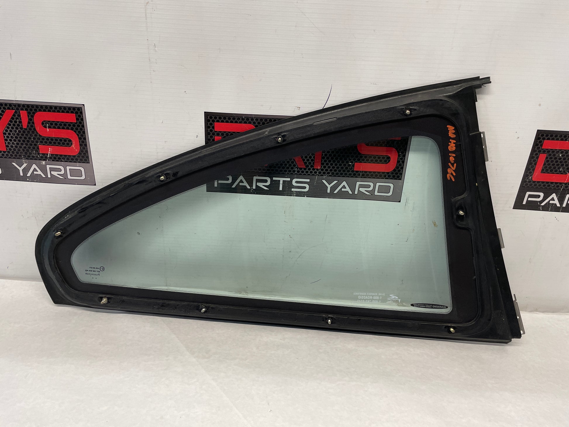 2006 Pontiac GTO LH Driver Rear Quarter Window Glass OEM - Day's Parts Yard