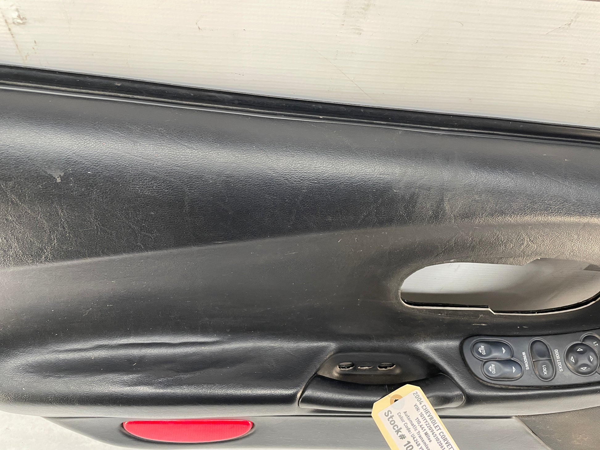 2004 Chevy C5 Corvette LH Driver Interior Door Panel OEM Black - Day's Parts Yard